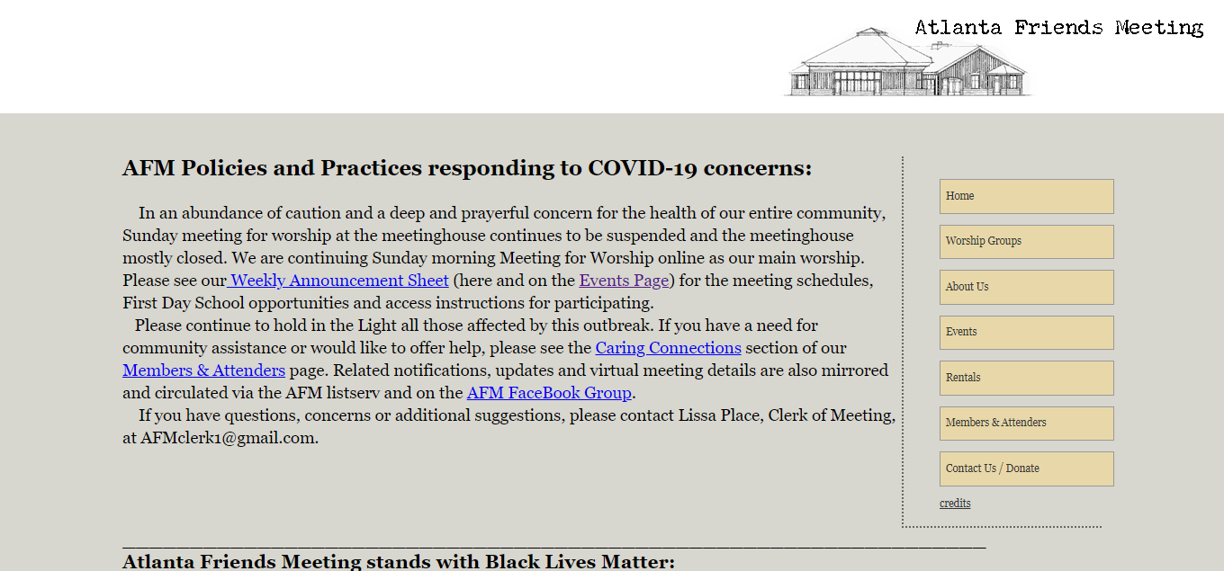 AtlantaQuakers.org built by Ali Torkzadeh